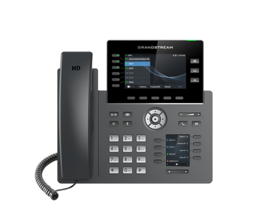 GRANDSTREAM GRP2616 6 Line IP Phone, 6 SIP Accounts, 480x272 Colour Screen, HD Audio, Integrated Bluetooth+WiFi, Powerable Via POE
